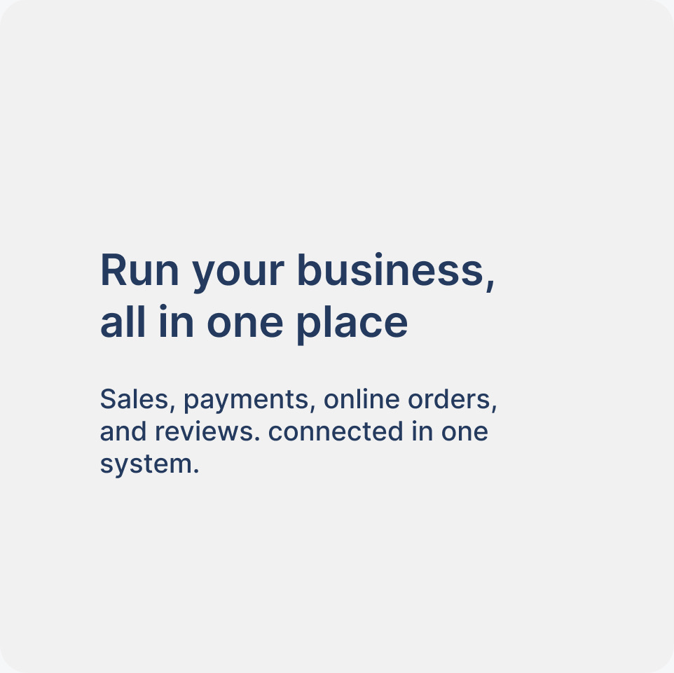 Run your business, all in one place